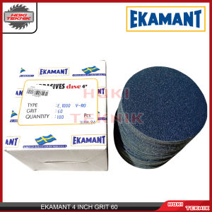 1 Kotak 100PCS Ekamant Amplas Bulat Grit 60-400 4 Inch Amplas Tempel