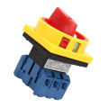 Load Circuit Breaker Switch 3-Pole 2-Position Rotary Cam On-Off Power Switch. 
