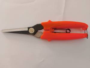 กรรไกรตัดกิ่ง ยาว 7"   ขึ้นสนิมนิดหน่อย ไม่มีผลต่อการใช้งาน   *ใช้งานได้ปกติ  กดดูในวิดีโอได้เลย