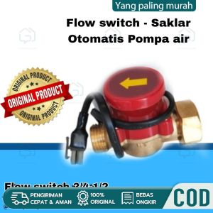 Flow Switch Saklar Otomatis Pompa Air 3/4-1/2 Air booster Brass Switch