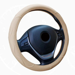 Gotupee Leather Car Steering Wheel Cover Universal 38CM Interior Accessories