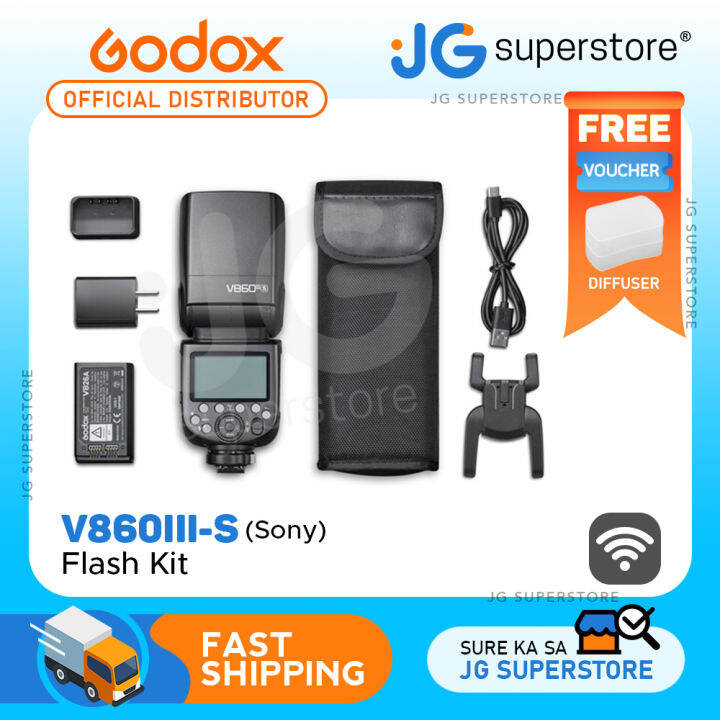 Godox VING V860III-S TTL Li-Ion Flash Kit With X Wireless Radio System ...