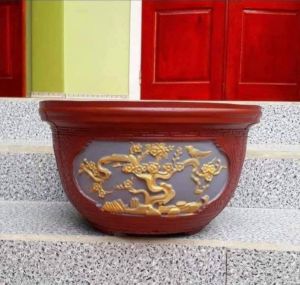 Khuôn chậu tròn 32cm  đầy đủ lòng trong thi công dễ dàng