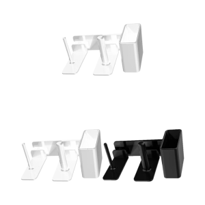 Side Mounted Smoothie Cup Holder with Straw and Lid Dispenser Storage Stand ABS Texture for Efficient Service