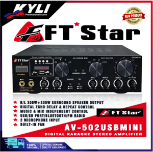 FT STAR HIGH POWER VIDEOKE AMPLIFIER AV-502 USB MINI