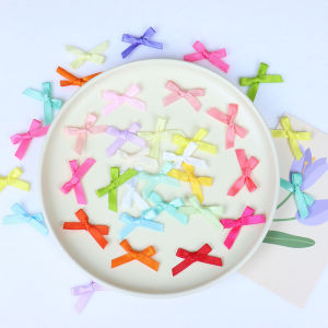 100Pcs Mini Satin Bows Ribbon Gift Craft DIY Wedding Decoration Ties