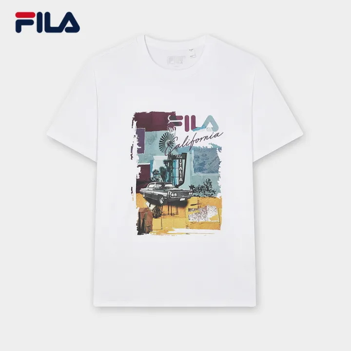FILA CORE WHITE LINE HERITAGE Men Short Sleeve T-shirt