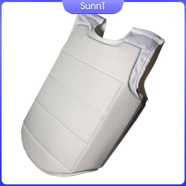 Amleso Karate Chest Protector Rib Armour PU Gift Kickboxing Training Exercise Ergonomic Design Children Adults Protection Pad L L