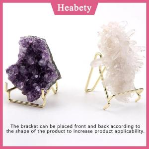Heabety  1PC kim loại cánh tay hiển thị đứng giá vẽ cho đá quý khoáng sản trang trí nội thất khoáng sản hóa thạch đá geode hiển thị đứng chủ
