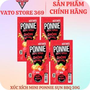 Xúc xích mini giòn ăn liền PONNIE gói 20g đủ vị