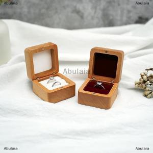 [COD] Abulaia Wood Wedding Ring Gift Boxes Bags Case Packaging for Jewelry Ring Necklace Holder Organizer Box