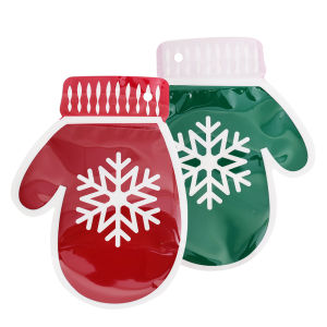 10/1Pcs Christmas Decoration Packaging Bag Cartoon Candy Biscuit Snacks Sealing Bag Plastic Gift Bag Festive Party Pendant Decor