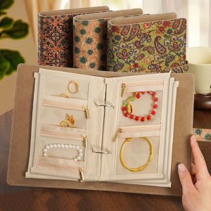 BEAUTYLADIES Bracelet Rings Velvet Jewelry Packing Bag Earrings Necklace Transparent Jewelry Display Holder Simple Zipper Jewelry Organizer Jewelry Organizer