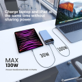 AIRDROPTECH 130W 20000 / 30000 mAh Laptop Power Bank PD 100W Fast Charging Portable Charger Powerbank for Dell Lenovo HP MacBook Air Samsung S23 iPhone 15 14 13 Pro Max for Pixel iPad Xiaomi Huawei Mobile Phones GAN Power Adapter. 