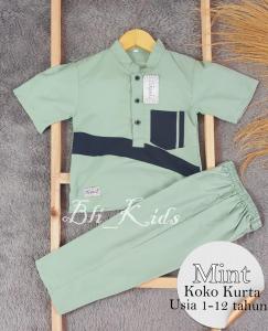 Koko kurta anak laki-laki pakaian muslim anak laki-laki terbaru set pakaian muslim anak free peci