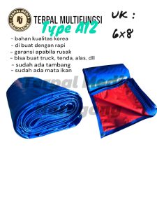 TERPAL A12 UKURAN 6x8/6x7x6x10/5x5 METER TEBAL KUAT UNTUK TRUK/KOLAM IKAN/JEMUR GABAH/ALAS CAMPING