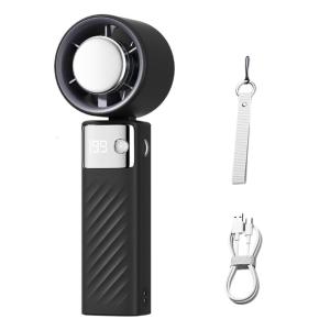 Du lịch thân thiện Quạt cầm tay đèn Led có thể sạc lại bằng USB Quạt trình chiếu với mạnh mẽ airflows Powered tiện ích làm mát