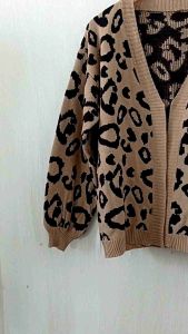 Cardigan Leopard // Cardigan Rajut Wanita