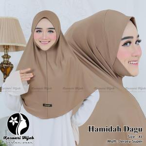HAMIDAH dagu jumbo XL jersy premium - by KASUARI HIJAB - hijab instan malaysia - best seller