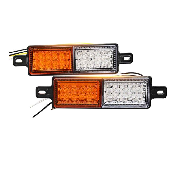 2Pcs 12V 30 LED Car Truck Bull Bar Light Bullbar Front Bumper Light
