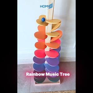 Rainbow Music Tree Toy marble run ball track educational toy