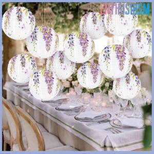 【Enthusiasm】🌟🌟【Hot Sale】🎈 โคมไฟกระดาษวิสเทอเรียโคมไฟแขวนตกแต่งสวนกลางแจ้งวันหยุดงานแต่งงานงานปาร์ตี้1ชิ้น