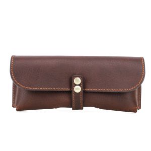 Liên hệ với gia đình da thật kính mát trường hợp Giá Treo Kính Mắt Phong cách cổ điển quà tặng cho phụ nữ người đàn ông kính mát bảo vệ du lịch Túi xách tay