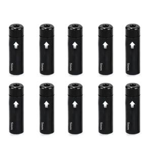 10Pcs Brake Cable Wire Tip Caps Black Housing Ferrule End Caps 4mm/5mm for Bike Derailleur Shifts and Brake Wire Cable