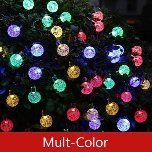 Lobstor 100LED String Solar Light Outdoor Waterproof Bulbs Crystal Ball Solar Garden Lights outdoor waterproof Solar Lamp light Power LED String Solar Garlands Garden Christmas Decor For Outdoor solar light promo sale
