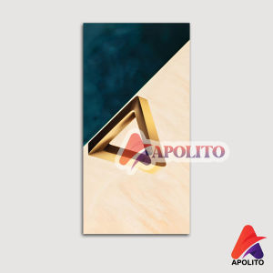 HIASAN DINDING ABSTRAK GEOMETRIK (15X30 CM) DEKORASI DINDING PAJANGAN RUMAH KAYU POSTER KAMAR