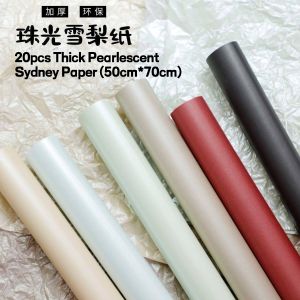 20pcs Thick Pearlescent Sydney Paper 50cmx70cm 加厚38g防水珠光雪梨纸 花束包装材料 内衬蛋糕甜品烘焙用纸鲜花包装纸