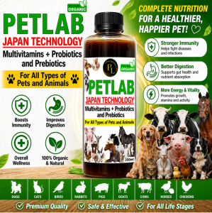 DOG CAT POULTRY PIGGERY - PROBIOTICS AND PREBIOTICS AND MULTIVITAMINS PETLAB JAPAN TECHNOLOGY