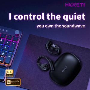 Original HKRETI HG15 Clip on Wireless Earphones Bluetooth 5.4 Sport Waterproof Noise Reduction Stereo Compatible with Android and iOS