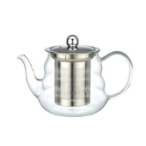 Ấm Pha Trà Cafe Thủy Tinh có vòi Dung Tích 400 ML Chịu Nhiệt Có Lõi Lọc Inox 304 Cao Cấp