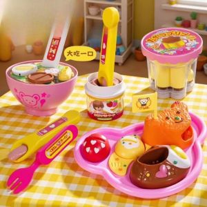 Simulation Food Pudding Feeding Toy Japanese Early Education Toy Play House Style Role Play Feature for Kids