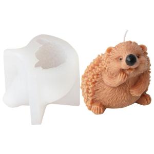 Versatile Sturdy Silicone Mould Fashion Accessory for Hedgehog Shaped Candlesticks Portable for Personalize Decoration