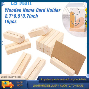 20Pcs Wood Place Card Holders Wooden Name Card Photo Holder  Picture Holder for Wedding Party Events Decoration