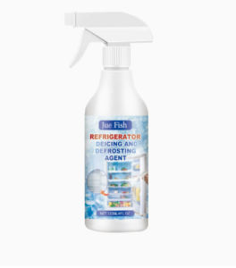 Fridge Defroster Spray/3 Minute Quick Ice Remover For Home Kitchen Use/No Power Off Deodorizer/Safe For All Users/Instant Ice And Frost Removal