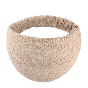 Non Slip Mesh Flower Headband Hair Hoop Hollow Lace Hairbands Personality Hair Accessories Wide Side Head Wrap Ladies