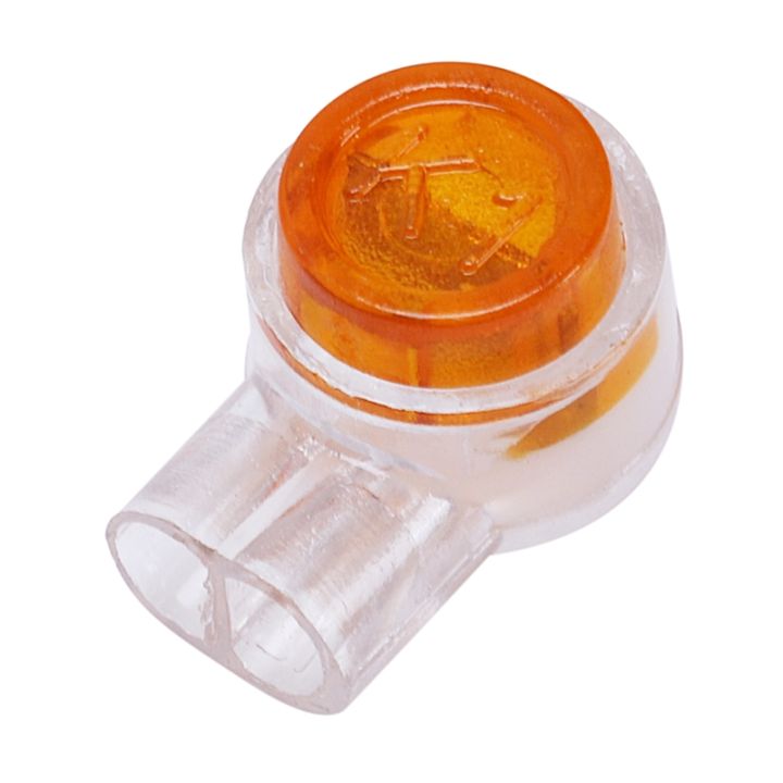 Gel Splice Wire Connecting 2 Port Butt Connector Yellow 50 Pcs pcs pcs connector