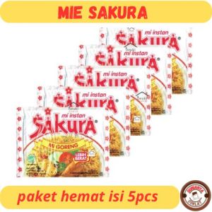 promo 1dus mie sakura goreng paket isi 5pcs  hemat