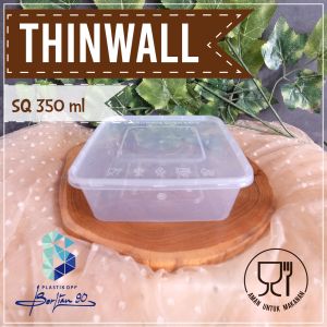 Thinwall SQ 350 ml Isi 25 / Kotak Makan Foodgrade / Food Container