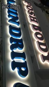 0-9 3D Exterior House Numbers Acrylic Luminous House Number LED Light Shop Sign Plate Outdoor Waterproof Hotel Home Door Plates