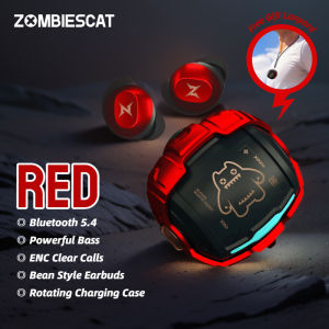 ZOMBIESCAT B12 TWS Wireless Earbuds: Mini Bean in-Ear Bluetooth 5.4 Headphones with Powerful Deep Bass – Ideal for Sports Earphones
