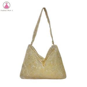 【HOT】 Glitter Evening Dinner Clutch Bag Zipper Closure Women Lady Stylish Evening Bag Party Cocktail Wedding Bag Underarm Bag
