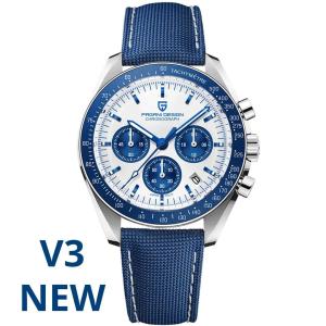PAGANI DESIGN 2026 New V5 PD1701 Mens Watches Luxury Quartz Watch Men Sport Speed Chronograph AR Sapphire Glass 100M Waterproof