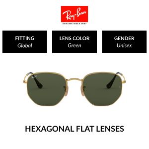 Mắt Kính Ray-Ban Hexagonal - RB3548N 001 - Kính mát Size 54