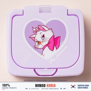 Daiso Korea Disney Aristocats Marie Storage Box One Touch 10.5 x 9.5cm Purple Mini Organizer for Hair Pins