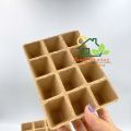 KG12OUTH - Sét 5 khay 12 ô giấy tự hủy dùng ươm cây giống size mỗi ô 3.5x5cm. 