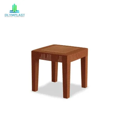MEJA PLASTIK OLYMPLAST ROTAN COFFEE TABLE MEJA TERAS OUTDOOR OCT-R OST-R [OLYACC]